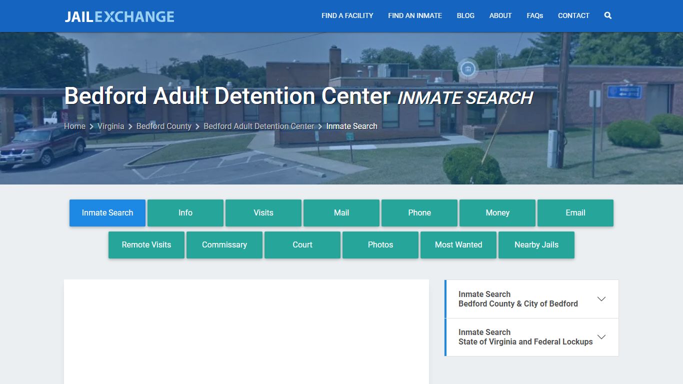 Bedford Adult Detention Center Inmate Search - Jail Exchange